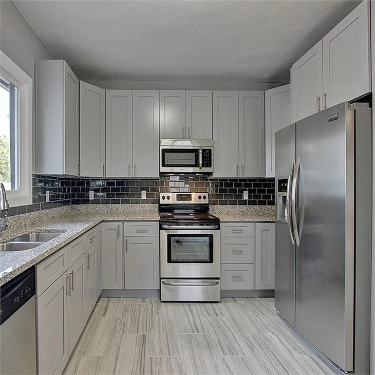 Grey and White Shaker Kitchen